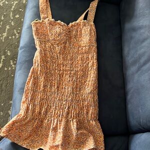 Zara floral elastic dress